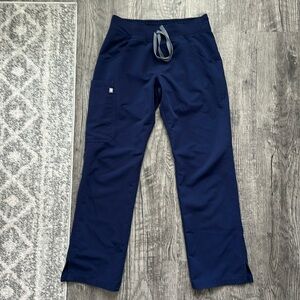 Navy Livingston basic scrub pants XS